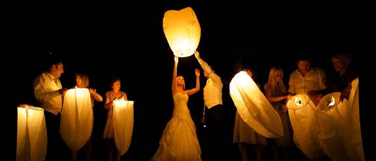 Небесный фонарик для свадьбы: сделает Вашу свадьбу романтичной и незабываемой! небесный фонарик для свадьбы