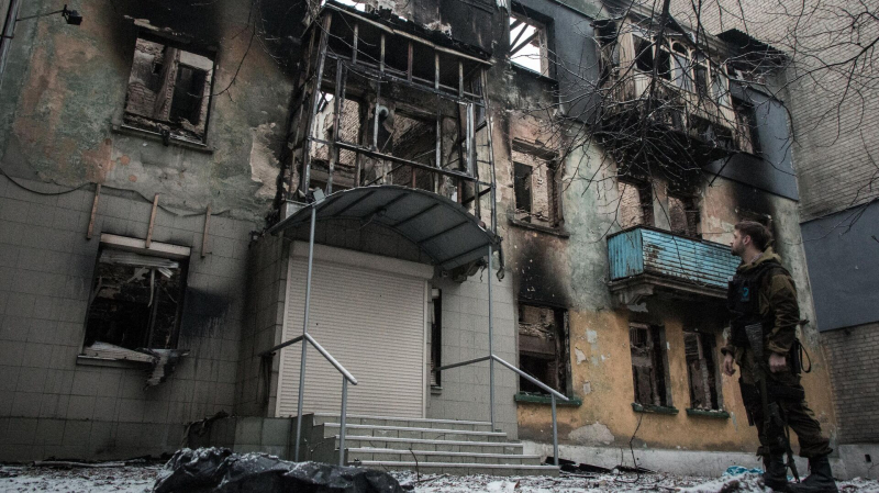 Украинские боевики атаковали Дебальцево из РСЗО "Ураган"