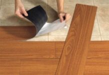 Процесс укладки кварцвиниловой плитки