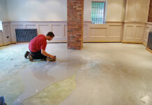 Подготовка деревянного пола перед заливанием полимерной массой