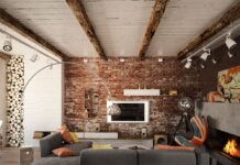 Использование декоративного кирпича Лофт