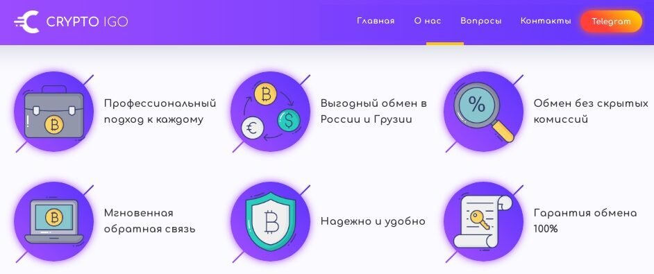 Функциональные возможности онлайн-обменника Cryptoigo