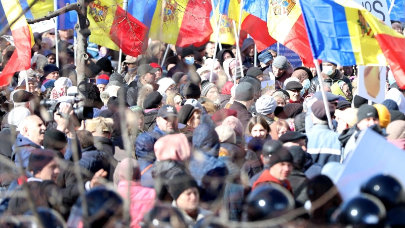 В Кишиневе полиция задержала одного из лидеров протестного движения