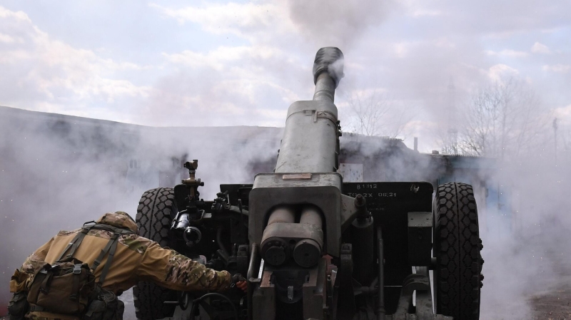 Опубликованы кадры уничтожения миномета ВСУ российской артиллерией