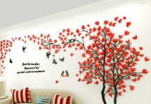 Украшение пространства с виниловыми наклейками