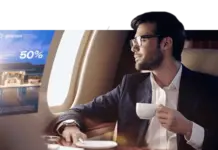 Особенности рекламы на борту самолета