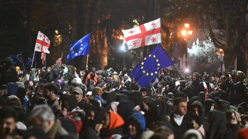 В Тбилиси проходит очередная акция протеста