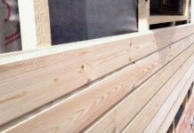 Как обшить стойки каркасного дома имитацией бруса